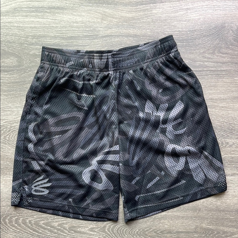 Under Armour Curry Boys Splash Short, black/grey